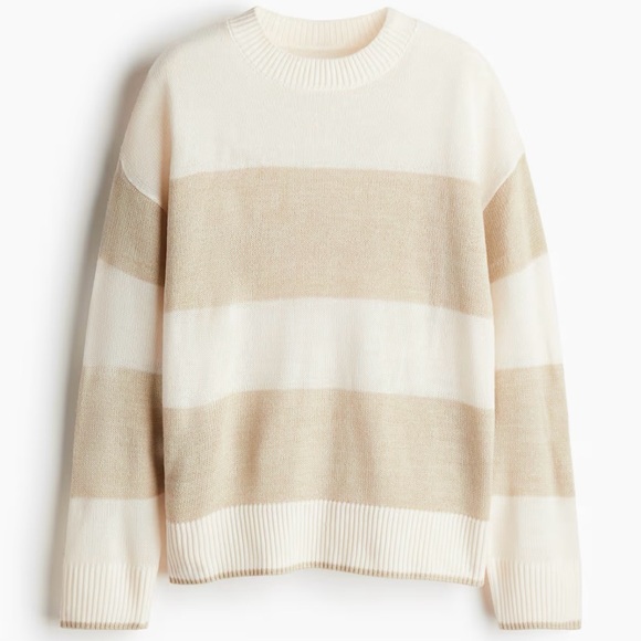 H&M Sweaters - Striped Cream and Tan Sweater
Brand New H&M
Size XXXL but fits like XL